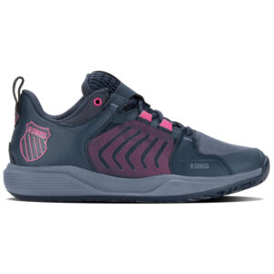 Soulier K-Swiss Ultrashot Team Bleu-Rose Femme