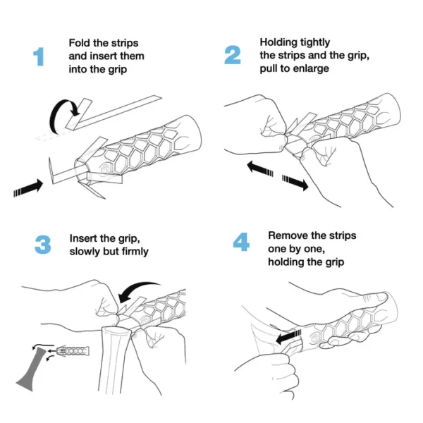 Hesacore Pickleball Tour Grip-Blanc-Long - Image 2