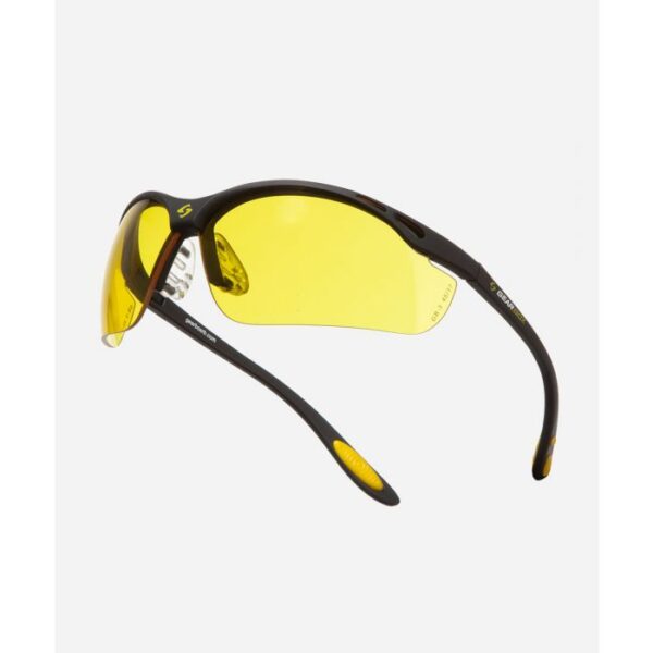 Lunette de protection Gearbox monture noire-lentille jaune